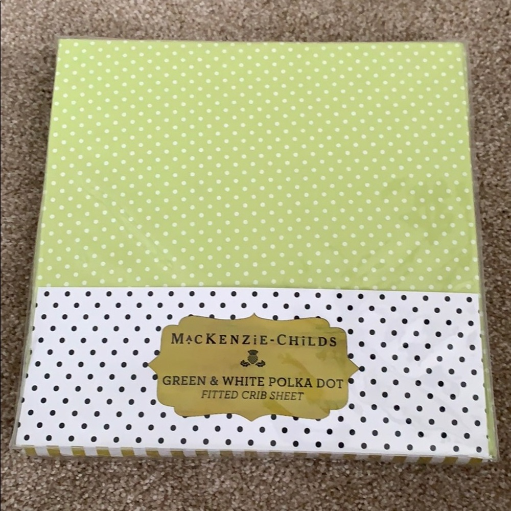 NWT Mackenzie Childs crib sheet